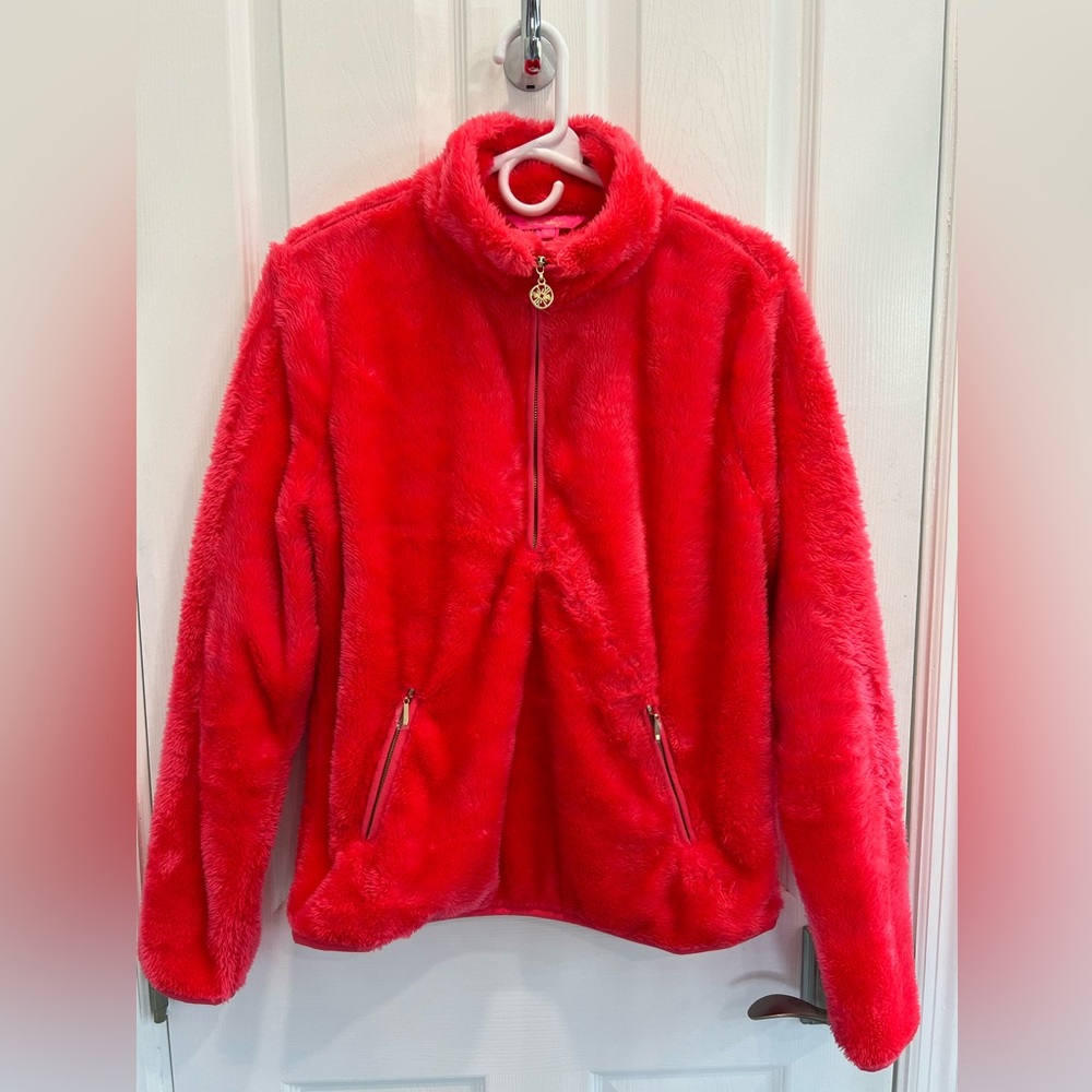 Lilly Pulitzer Quarter Zip Pullover, Size M, worn once